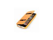Jisoncase Classic Yellow Premium Leatherette Folio Case for iPhone 5C JS I5C 01H80