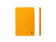 Jisoncase Yellow Classic Premium Leatherette Smart Cover Case for iPad Mini 1 2 3 JS IM2 01H80