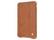 Jisoncase Brown Premium Leatherette Smart Cover Case for iPad Mini 1 2 3 JS IM2 07T20