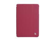 Jisoncase Magenta Premium Leatherette Smart Cover Case for iPad Mini 1 2 3 JS IM2 07T34
