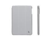 Jisoncase Grey Premium Leatherette Smart Cover Case for iPad Mini 1 2 3 JS IM2 07T60