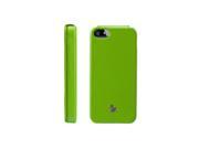 Jisoncase Green Premium Leatherette Flip Case with Suction Cup for iPhone SE 5 5s JS IP5 02H70