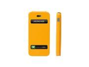 Jisoncase Yellow Premium Leatherette Flip Case with Suction Cup for iPhone SE 5 5s JS IP5 02H80