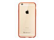 Jisoncase Red TPU Extremely Transparent Clear Back Case for Apple iPhone 6 6s JS IP6 03P30