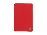 Jisoncase Red Premium Leatherette Smart Cover Case for iPad Mini 1 2 3 JS IM2 07T30