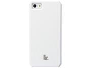 Jisoncase Classic White Premium Leatherette Wallet Case for iPhone SE 5 5s JS IP5 01H00