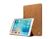 Jisoncase Vintage Brown Genuine Leather Smart Cover Case for iPad Pro 9.7 JS PRO 11A20