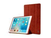 Jisoncase Vintage Red Genuine Leather Smart Cover Case for iPad Pro 9.7 JS PRO 11A30