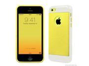iPhone 5C Lite InFlex White PC Yellow TPU Case with Screen Protector