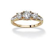 PalmBeach Jewelry 1.88 TCW Round Cubic Zirconia Engagement Anniversary Ring in 10k Gold