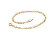 PalmBeach Jewelry 10k Yellow Gold Bismark Link Bracelet 7.25