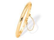 PalmBeach Jewelry Etched Bangle Bracelet in 18k Yellow Gold Over .925 Sterling Silver 7 Length