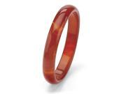 PalmBeach Jewelry Genuine Red Agate Bangle Bracelet 9