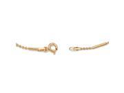 PalmBeach Jewelry 18k Gold over Sterling Silver Bar and Bead Link Ankle Bracelet Adjustable 9 11