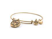 PalmBeach Jewelry Niece Charm Bangle Bracelet in Antique Gold Tone