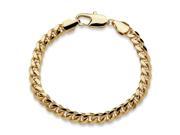PalmBeach Jewelry Men s 10.5 mm Curb Link Bracelet in Gold Tone 9