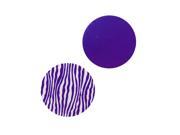 Lillypilly Aluminum Circle Stamping Purple W Zebra Print 19mm 2