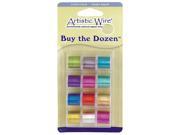 Buy The Dozen Silver Plated Artistic Craft Wire 26 Gauge 12 Pack