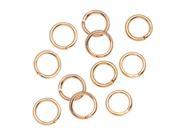 22K Gold Plated Open Jump Rings 5mm 20 Gauge 100 Pieces
