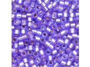 Miyuki Delica Seed Beads 11 0 Silver Lined Purple Semi Matte DB694 7.2 Grams