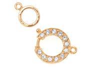 Gold Plated Spring Ring Clasp Set With SWAROVSKI ELEMENTS