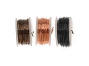 Artistic Wire 3 Pk Craft Wire Assorted Black Copper Ant. Brass 20 GA