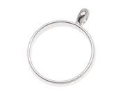 Amate Studio Silver Plated Open Back Round Pendant 37mm 1