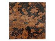 Lillypilly Copper Sheet Metal Square Mottled Patina 24 Gauge 3x3 Inch