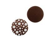 Lillypilly Aluminum Circle Stamping Brown W Bubble Pattern 19mm 2