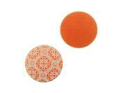 Lillypilly Aluminum Circle Stamping Orange W Spanish Tile Pattern 19mm 2