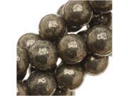 Pyrite Fool S Gold 6mm Round Beads 15.5 Inch Strand