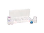 Bead Storage Box W 28 Multisized Containers Snap Lid 1 Piece