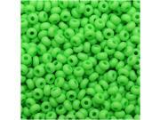 Czech Seed Beads 10 0 Neon Green 25 Grams