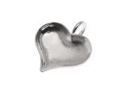 Amate Studio Silver Plated Small Heart Bezel Pendant 23.5x25.5mm 1
