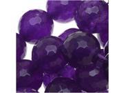 Amethyst Gemstone Beads Purple 10mm Faceted Round 15.5 Inch Strand