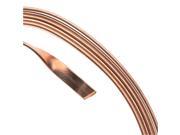 Artistic Wire Flat Craft Wire 3mm 21 Gauge Thick 3 Foot Coil Bare Copper