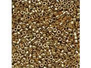 Miyuki Delica Seed Beads 11 0 Light 24K Gold Plated DB034 7.2 Grams