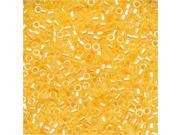 Miyuki Delica Seed Beads 11 0 Yellow Luster Lined Crystal DB233 7.2 Grams