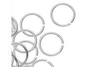 TierraCast Pewter Large Open Jump Rings 9.7mm 25 Pieces Silver Plated