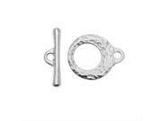 TierraCast Maker s Collection Maker s Toggle Clasp Set Silver Tone