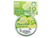 BeadSmith Flex Rite Beading Wire 49 Strand .018 Thick 100 Ft Spool Clear