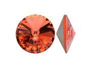 Swarovski Crystal 1122 Rivoli Fancy Stones 12mm 4 Pieces Padparadscha Sf