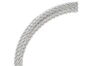 Artistic Wire Braided Craft Wire 12 Gauge 5 Foot Coil Tarnish Resist Silver