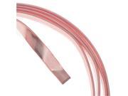 Artistic Wire Flat Craft Wire 5mm 21 Gauge Thick 3 Foot Coil Rose Gold Color