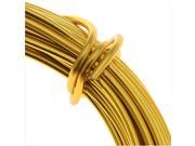 Artistic Wire Aluminum Craft Wire 12 Gauge Thick 12 Meter Spool Anodized Gold