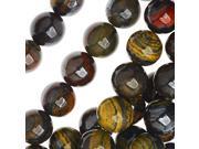Tiger Iron Hematite Tigers Eye Round 10mm Beads 15 In