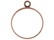Nunn Design Open Frame Pendant Circle 25x30.5mm 1 Piece Antiqued Copper