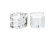 Swarovski Crystal 5601 Cube Beads 8mm 4 Pieces Crystal