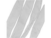 Silk Fabric Flat Silky Ribbon 2cm Wide 42 Inches Long 1 Strand Light Grey