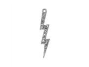 Beadelle Crystal Pendant Lightning Bolt 6.5x28mm 1 Piece Silver Crystal
